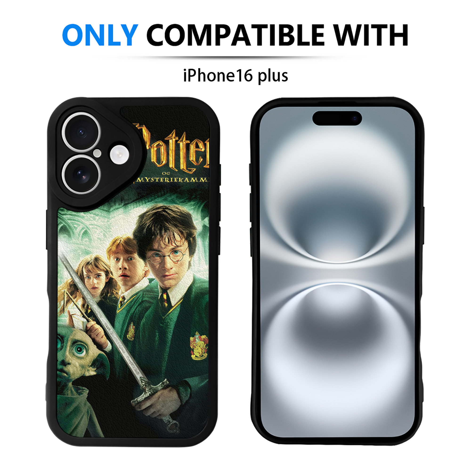 （画像用） Harry Potter ハリー・ポッターシリーズ 【iPhone 16シリーズ対応】シリコンスマホケース（レザー調） 材質：シリコン